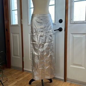 BNWT Sans Souci Silver Skirt